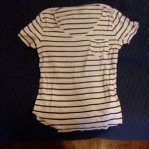 Black and White Striped Tee